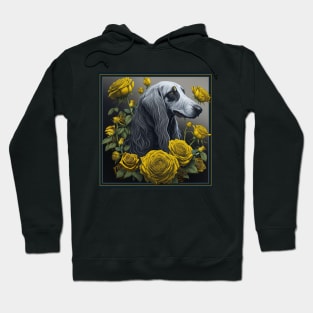 Saluki yellow roses Hoodie